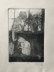 Artist Gretchen Fellerhoff-White Art Etchings