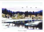 Artist Christmas in Bigfork Art Christmas Cards